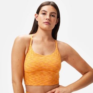 Outdoor Voices FreeForm Crop Top in Tangerine